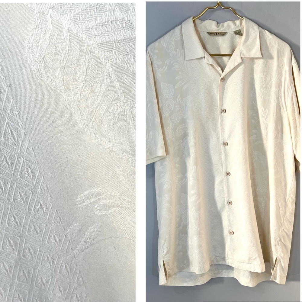 Tommy Bahama Cream Casual Button Down Shirt